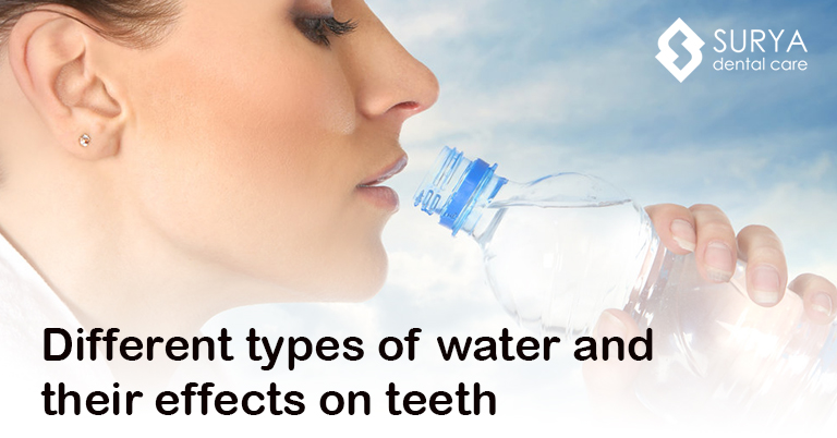 Different types of water and their effects on teeth